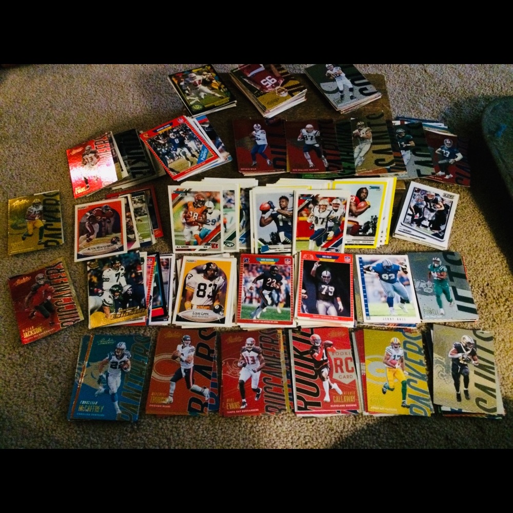 200+ Football Trading Cards